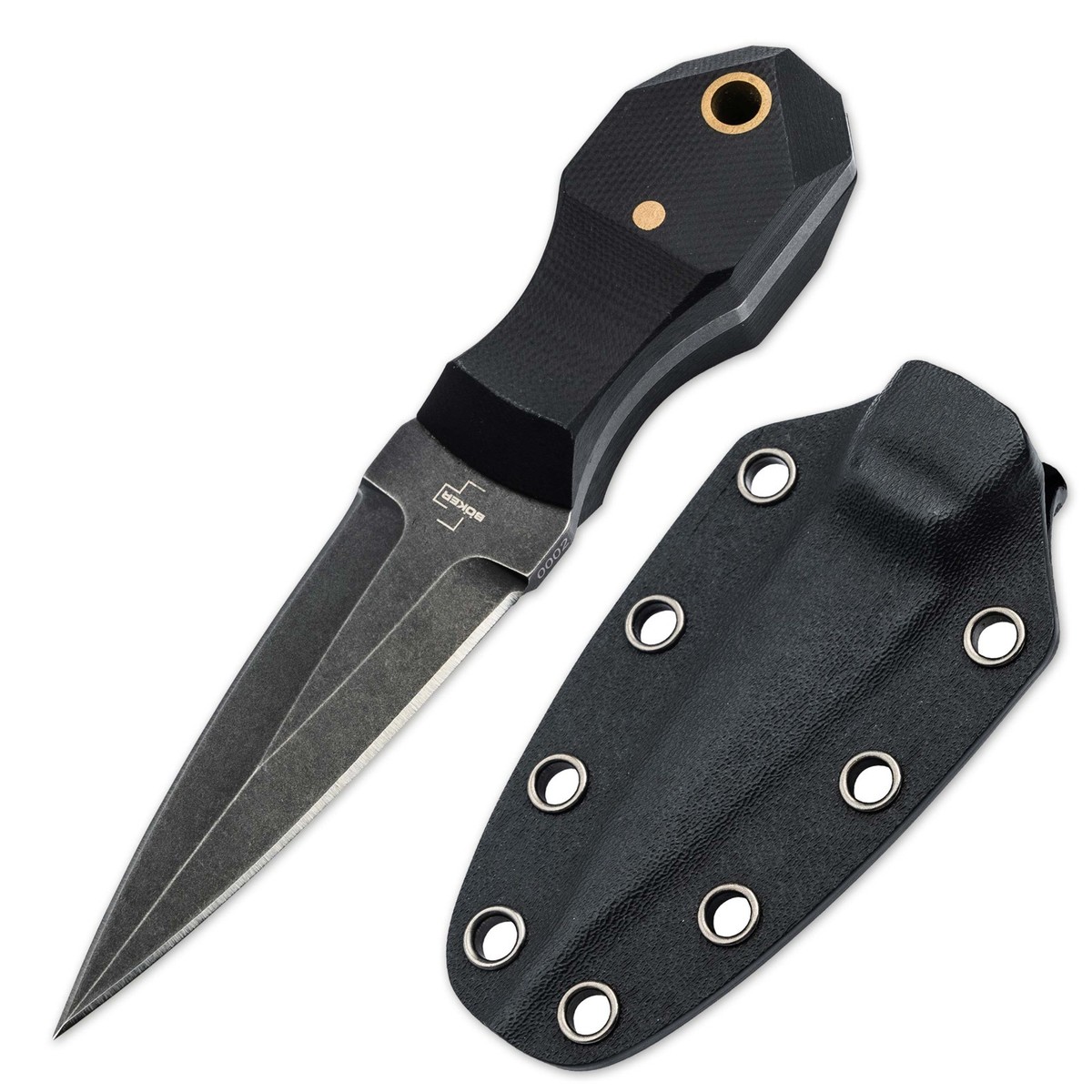 BOKER PLUS Pocket Rocket Fixed Blade Knife Tactical D2 G10 Kydex