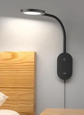 deeloop LED Wall Mounted Reading Light for Bed, Book Light for Wall Bedside L...