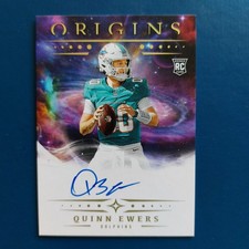 QUINN EWERS 2025 PANINI ORIGINS RC *On Card* AUTO (DOLPHINS)  STARTER SOON