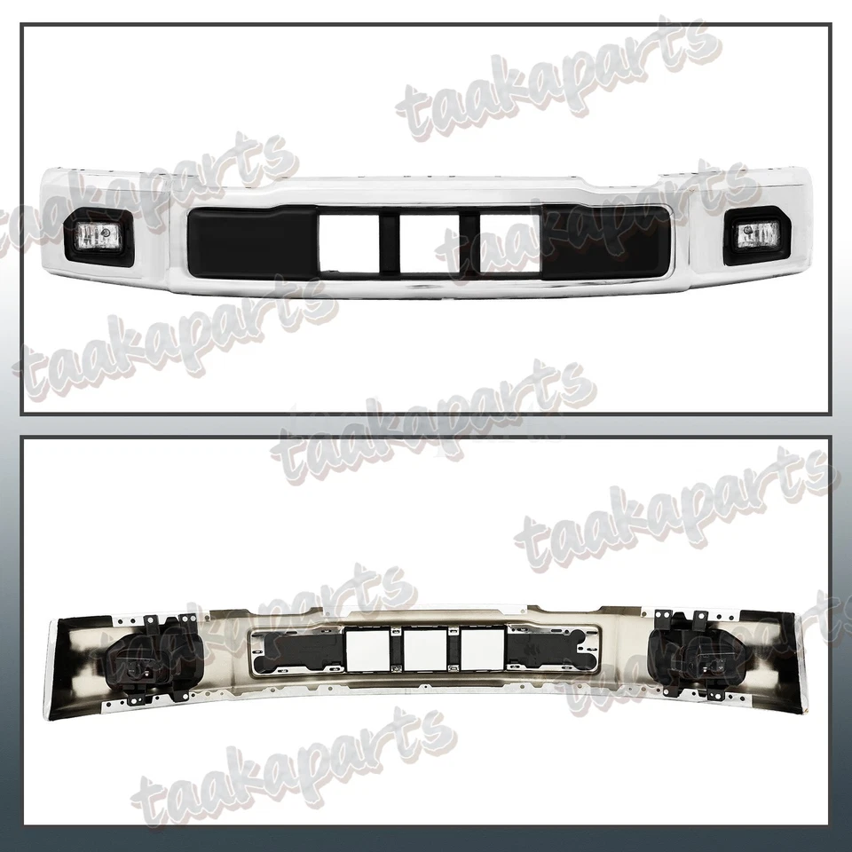Fit for 2015 2016 2017 F150chrome front bumper face bar w/fog light ,lower panel Foto 2 de 4