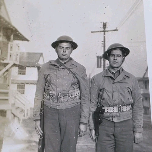 1942 Fort Jackson Training Camp Ww2 Original Photograph - Soldiers