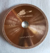 Custom CBN Raker Chainsaw Chain Wheel Sharpening Grinding 5 3/4" x 5/16" x 7/8"