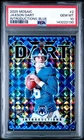 2025 Panini Mosaic Jaxson Dart Rookie RC /99 Introductions Blue #2 PSA 10 GEM MT