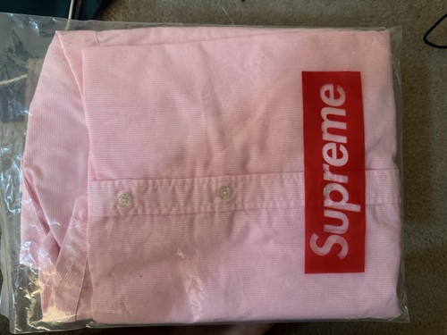 Supreme Stripe Oxford Shirt Size L - Picture 3 of 4