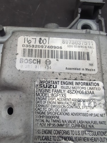 Used OEM 2004 2005 Chevy Silverado GMC Sierra 6.6L Duramax LLY FICM FUEL MODULE - Picture 2 of 6