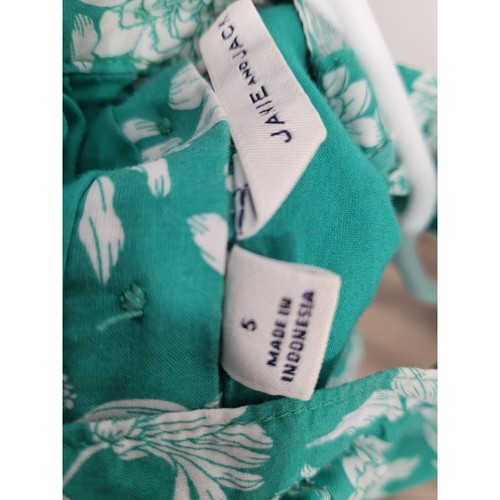 Janie and Jack Girls Green 100% Cotton Dress Floral Print size 5 #4 - Picture 3 of 3