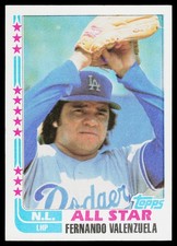 Fernando Valenzuela 1982 Topps Los Angeles Dodgers