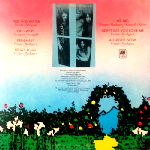 FREE – Fire And Water-Vinyl LP 1970 A&M SP-4268 MONARCH PRESSING - Picture 6 of 6