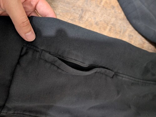 Lacoste schwarze Trainingsjacke Reißverschlusstaschen Größe 5 (US Small) Herren Damen Large - Bild 5 von 6