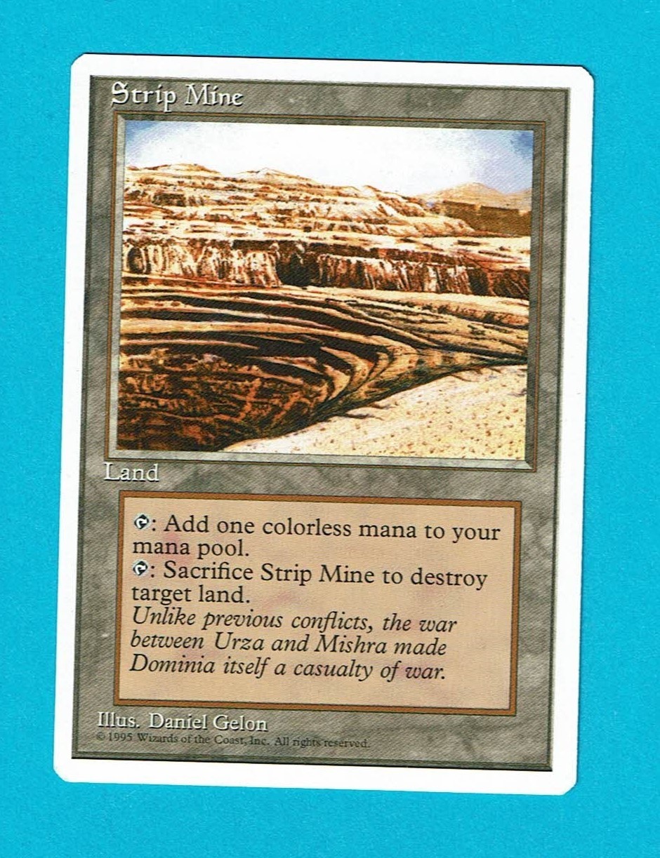 Magic the Gathering (LP) Strip Mine 4th Ed Wizards of the Coast