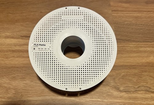 Bambu Lab Empty Filament Spool – Matte White with RFID Chip | Refillable