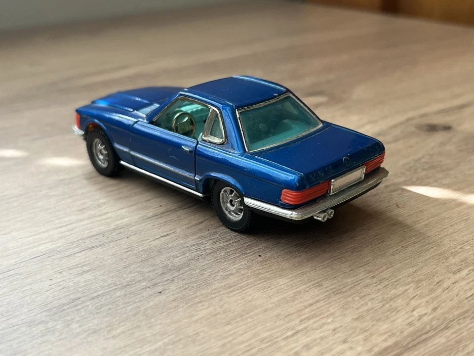 Juguetes Corgi Mercedes-Benz 350 SL, Nº 393, Die Cast, Azul, 1969 Raro Excelente Estado Foto 3 de 4