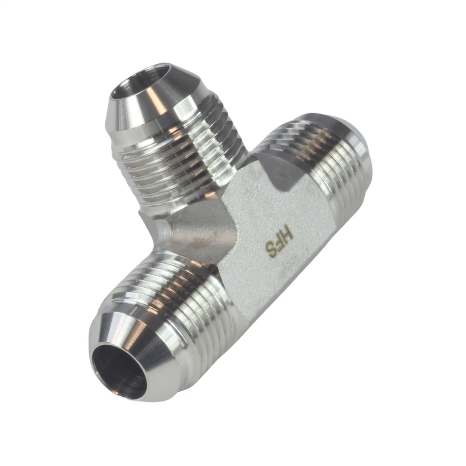 Stainless Steel 304 JIC Flared Tee 1/2" JIC Male x 1/2" JIC Male x 1/2" JIC Male - Image 4 of 4
