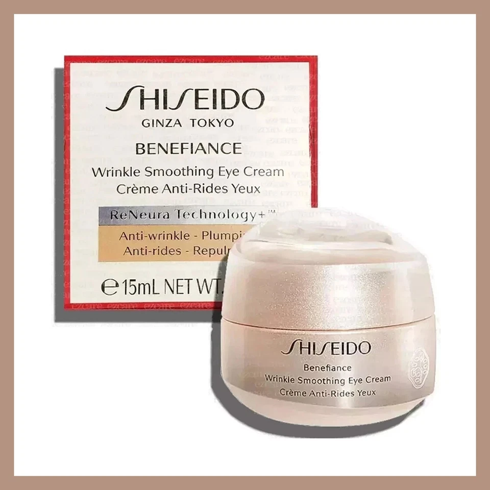 Crema de ojos suavizante antienvejecimiento antiarrugas Shiseido Benefiance 0,51 oz - Paquete de 2 Foto 4 de 4