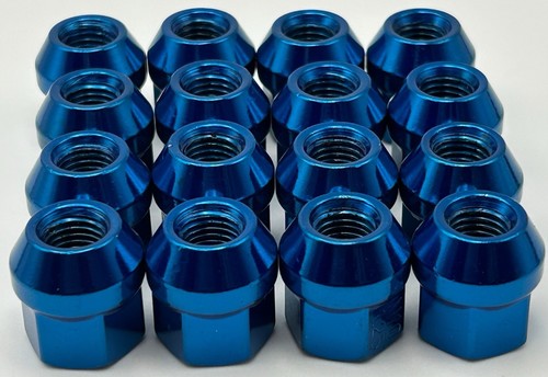 16 Acorn Bulge Lug Nuts 2011-2020 Can-Am Commander 800R XT UTV Blue Rim Nut - Picture 7 of 16