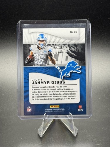 2024 illusions football #26 Jahmyr Gibbs Stardust - Picture 2 of 2