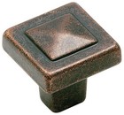 Amerock BP4429 Bronze Forgings 1-1/8" Square Cabinet Knob