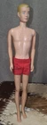 ©1960 Vintage Ken Doll Mattel Straight Leg Painted Hair Red Shorts Mattel Inc.