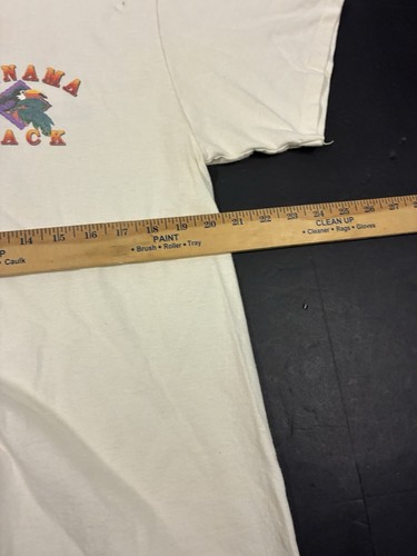 Vtg 90s Panama Jack Graphic T-Shirt Single Stitch Rugged durable, Parrot Size L - Picture 11 of 12