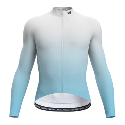 Camisetas de ciclismo Wulibike para hombre manga larga con cremallera completa con 3 bolsillos - Imagen 41 de 67