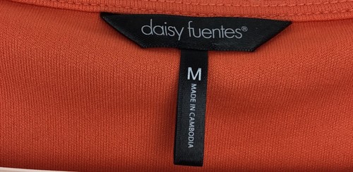 Daisy Fuentes Woman's Orange Sleeveless Medium Dress - Picture 5 of 5