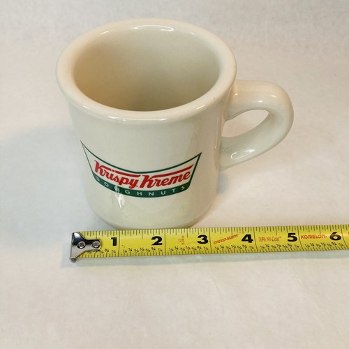 Krispy Kreme Doughnuts Diner Style Restaurant Ware Coffee Mug Bow Tie Logo 8 oz - Picture 8 of 9