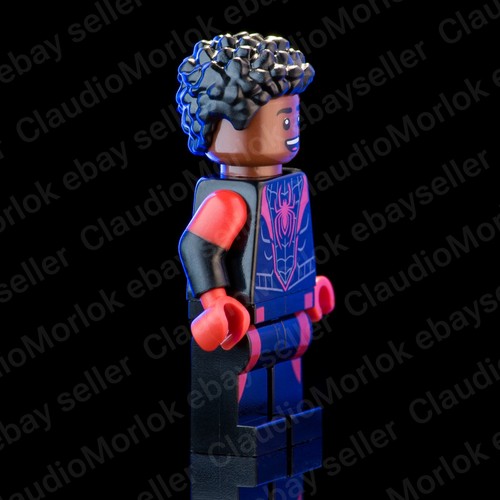 ⭐ LEGO Spider-Man Minifigure Miles Morales unmasked moc017 Marvel Comics - Imagen 4 de 7