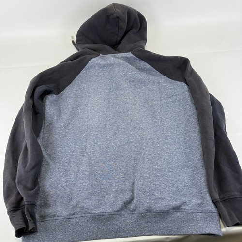 SuperDry Full Zip Hoodie in Two Tone Blue size 2XL - Picture 6 of 7
