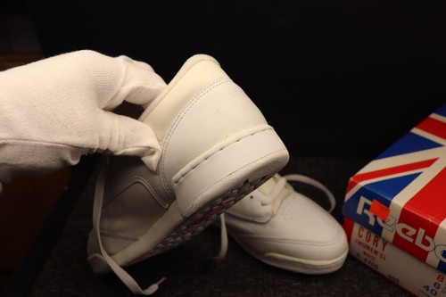 Vintage Womens 1980's Reebok Cory Low Cut White/Pink Sz 8.5 - Picture 10 of 19