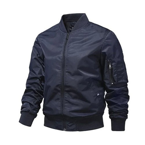 Giacca Bomber Uomo Pesante Ma-1 Volo Full Zip Cappotto Capispalla Colore Nuovo - Foto 8 di 24