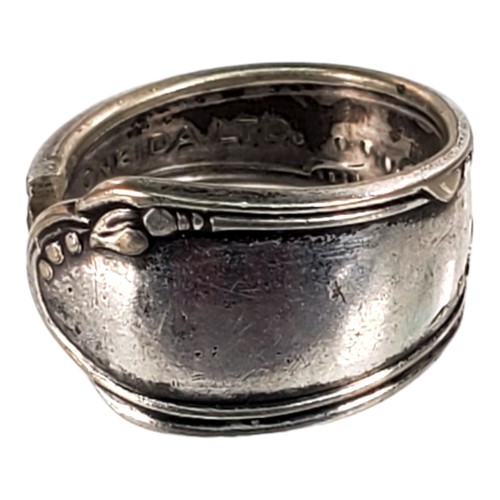 Silver Plated Oneida Wrap Style Spoon Handle Ring Size 4.5 - Vintage - Picture 2 of 7