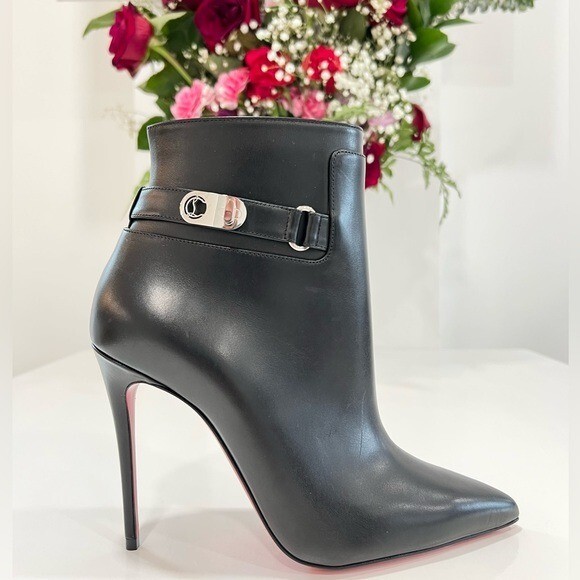 Christian Louboutin Lock So Kate 100mm Leather Boots IT:36 Christian Louboutin Lock So Kate 100mm Leather Boots IT:36