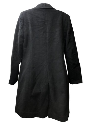 Calvin Klein Womens Black Wool Long Sleeve Shawl Collar Jacket Size 10 Button - Picture 2 of 3