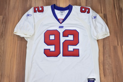 Michael Strahan New York Giants REEBOK Jersey Authentic Helmet Tag Men 56 3XL - Bild 3 von 13