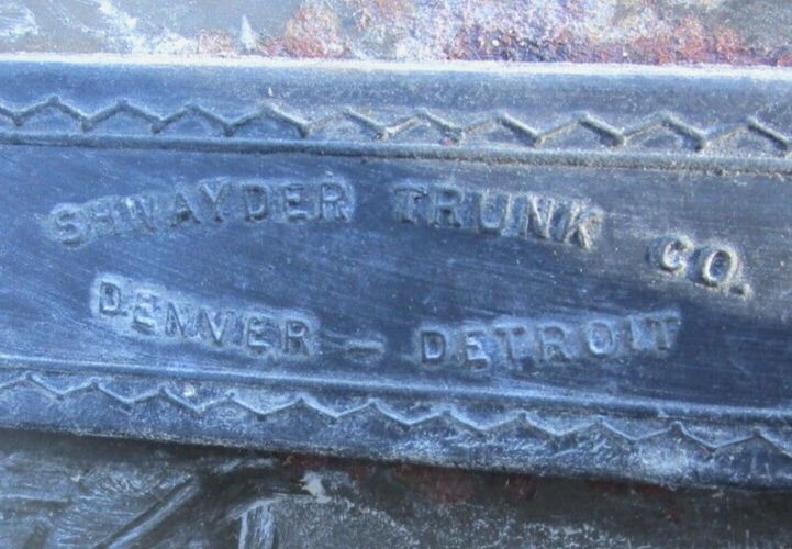 VINTAGE SAMSON SHWAYDER FOOT LOCKER US ARMY TRUNK CHEST GREEN eBay