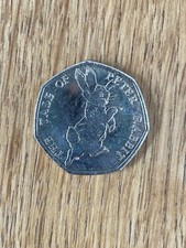 The Tale of Peter Rabbit Beatrix Potter 50p Coin 2017