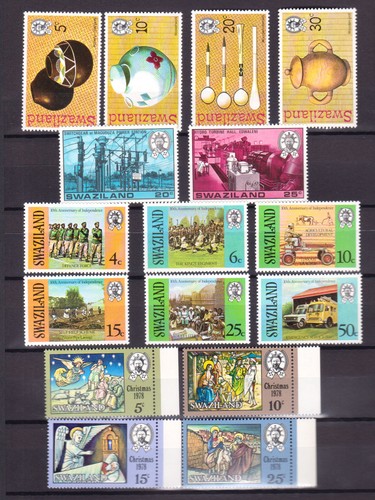 COLLECTION OF SWAZILAND STAMPS IN SMALL STOCK BOOK - 160 STAMPS MNH - Picture 7 of 19