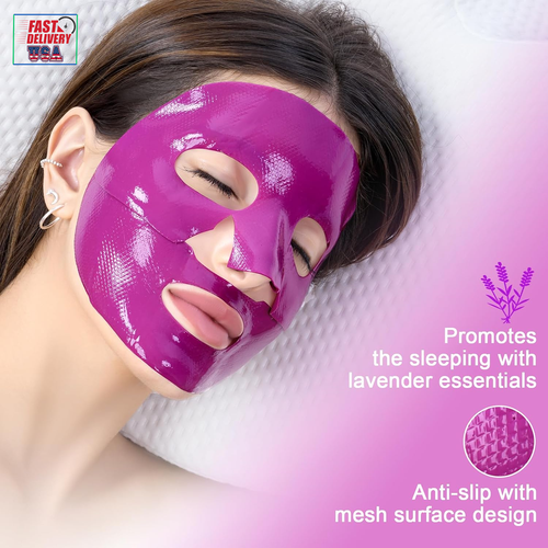 Deep Collagen Mask anti Wrinkle Lifting Mask Purple Hydrogle Face Daily Mask wit - Picture 4 of 12