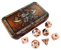 Skull Splitter Dice- Copper Color- Solid Metal Polyhedral Role Playing Game (... on sale Skull Splitter Dice- Copper Color- Solid Metal Polyhedral Role Playing Game (... on sale