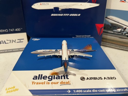gemini jets 1:400 allegiant A320 Old Livery Rare - Picture 4 of 5