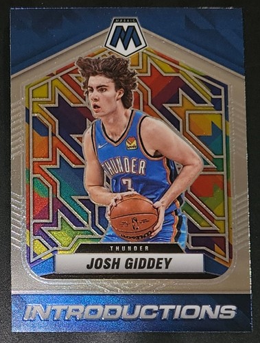Josh Giddey 2021-22 Panini Mosaic INTRODUCTIONS Rookie Insert Card (no.7)