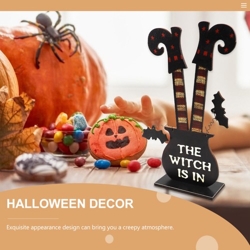 Witch Legs Decoration Halloween Tabletop Decor Halloween Table Centerpiece - Picture 2 of 12