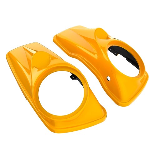 CVO Tapered Extended Stretched Saddlebags Fit Harley 2014+ HIGHTAIL YELLOW PEARL - Picture 5 of 19