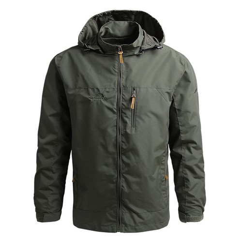 Men Waterproof Windproof Jacket Hooded Jacket Outdoor Camping Windbreaker AU - Picture 5 of 15