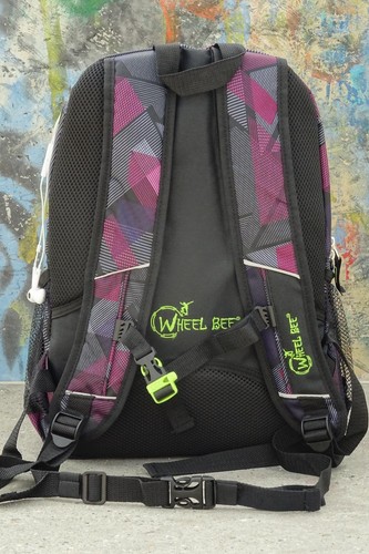 WHEELBEE Sports Backpack School LED LIGHT Cycling Rucksack Bag Kids Boys Girls - Picture 21 of 21