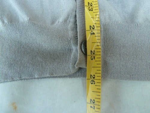 CNC Costume National Cardigan Men's 48 Putty Silver Milan Ready to Wear Cotton - Picture 20 of 22