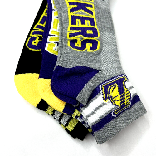 3 paia scarpe da uomo ufficiali NBA taglio quarto taglia 6-12 Lakers nuove con etichette colore asst.color - Foto 2 di 18