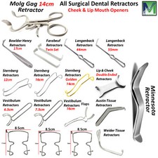 Dental Surgical Retractors Cheek & Lip Orthodontic Mouth Opener Oral Surgery CE