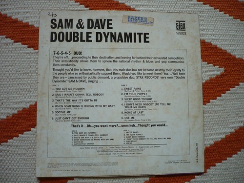 Sam And Dave & Double Dynamite Vinyl UK 1966 Stax 1st Press Soul LP Sam Moore G+ - Picture 12 of 13