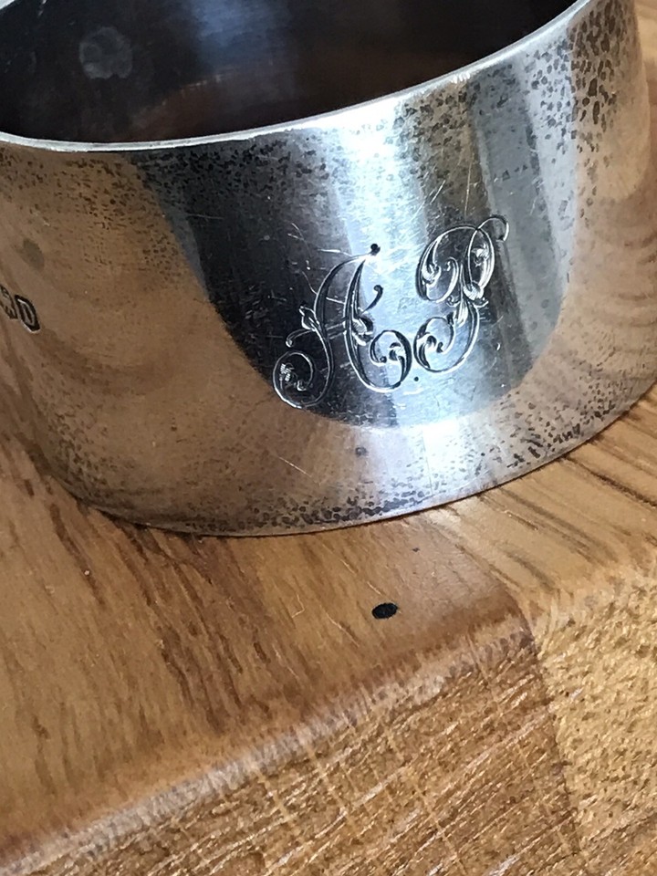 Antique Solid Silver Napkin Ring eBay